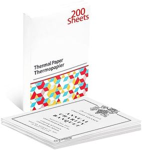 Omezizy A4 Thermal Paper, A4 Thermal Printer Paper, Compatible with M08F COLORWING Odaro Itari Phomemo Portable Printer and Other A4 Size Thermal Printers - 200 Sheets, Q22-DZ2-RMSG10-A4, White