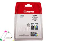 Pack of 2 Black and Colour Ink Cartridges PG560 CL561 for Canon Pixma TS5350 TS5351 TS5352 TS5353 TS 5350 5351 5352 5353