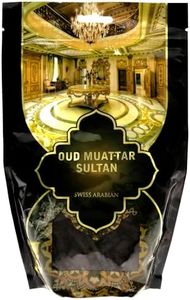 Swiss Arabian Oud Muattar Sultan - Luxury Products from Dubai - Lasting and Addictive Home Fragrance Incense - Give Your Home A Seductive Signature Aroma - The Luxurious Scent of Arabia - 8.8 Oz