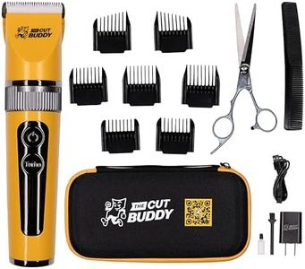 The Cut Buddy Clipper & Grooming Set for Men, Cordless Hair & Beard Trimmer, Quiet, Titanium Plated, Waterproof, Won’t Get Hot, Blades Stay Sharp