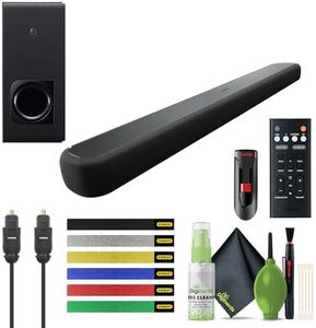 YAMAHA Audio YAS-209BL Sound Bar with Wireless Subwoofer, Built-in Bluetooth, and Alexa Voice Control, 2.1-Channel Soundbar System, Virtual 3D Surround Sound Bars for Tv