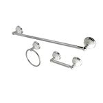 Kingston Brass BAK111148C Victorian 3-Piece Towel Bar Bathroom Hardware Set, 24 inch Length, Polished Chrome