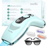 DEESS IPL Hair Removal Device with Ice Point Cooling System, GP590 Unlimited Flashes at-Home Permanent Laser Hair Remover for Women and Men, Painless Long-Lasting Reduction of Face & Body Hair Regrow