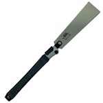 SUIZAN Japanese Folding Ryoba Pull Saw 9.5 Inch Double Edge Hand Saw for Woodworking