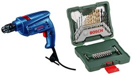 Bosch X30Ti Drill Bit and Driver Bit Set (30-Pieces) & GSB 450-Watt Professional Impact Drill (Blue) Combo