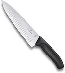 Victorinox Carving Knife Flutted Blade, Stainless Steel, Black, 30.5 x 5.5 x 1.8 cm