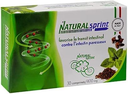 NATURAL SPRINT | 30 Comprimès Constipation adultes - Transit Intestinal - Laxatif naturel - femme et homme - Détox instestinal et colon - Transit intestinal - Nettoyage du colon