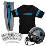 Franklin Sports Carolina Panthers Kids Football Uniform Set - NFL Youth Football Costume for Boys & Girls - Set Includes Helmet, Jersey & Pants - Small