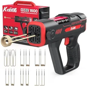 Induction Heater Bolt Removal,1600W 110V Handheld Magnetic Induction Heater Tool with 12 Coils for Rusty Screw Removing,Red