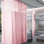 Fcosie Pink Hospital Curtain with F