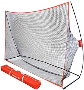 GoSports 10 ft x 7 ft Golf Practice Hitting Net - Personal Driving Range for Indoor or Outdoor Practice