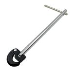 QYQRQF Adjustable Basin Wrench, 11" Adjustable Tap Nut Spanner Long Handle Basin Spanner for Fixing Back and Union Nuts Under Sink (3/8-1 in.)