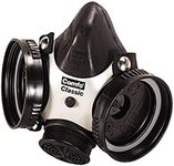 MSA Safety 808053 Comfo Classic Half-Mask Facepiece Respirator, Medium, Black