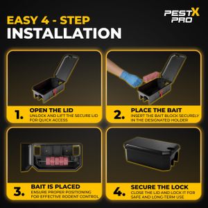 Pest X Pro Rat Bait Box – Venom Rodent Control Station