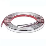 16.4ft Automotive Car Chrome Molding Trim - Self-Adhesive Car/Truck/RV Side Body Trim Strip - Universal Bumper Window Door Body Side and Household Furniture Surfaces Decorative Strip Scratch-Proof