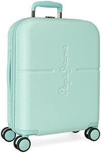 Pepe Jeans Highlight, Equipaje De Mano Mujer, Turquesa, 40x55x20 Cms
