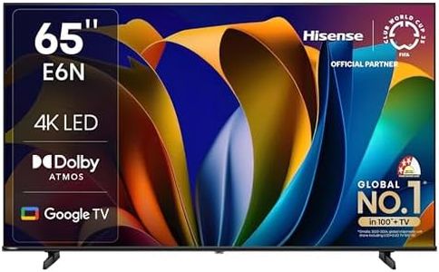 Hisense 164 cm (65 inches) E6N Series 4K Ultra HD Smart LED Google TV 65E6N (Black)