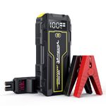 VoltSurge Car Battery Starter, 2000A Emergency Starter for Cars (Engines up to 7.0L Petrol / 5.5L Diesel) 12V, Jump Starter, LED Flashlight with USB Ports (D01) (D001)