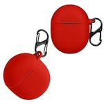 kwmobile Case Compatible with Google Pixel Buds Pro Case - Silicone Cover Holder for Earbuds - Red