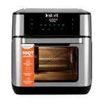 Instant Pot Vortex Plus 10QT Air Fryer Toaster Oven, 7-in-1, EvenCrisp Technology, Crisps, Broils, Bakes, Roasts, Dehydrates, Reheats & Rotisseries, Includes over 100 In-App Recipes, Stainless Steel