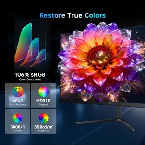 KTC 34" Curved Gaming Monitor – UltraWide LED Display