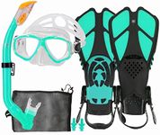 Kids Snorkel Set with Fins, Snorkel