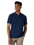 LAPASA Men's 100% Pique Cotton Polo Shirts Short Sleeve Classic Fit Spring/Summer 2024 M19 Indigo Blue M
