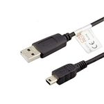 caseroxx USB cable, Data cable for Garmin Drive 5 MT-S EU, USB cable as charging cable or for data transfer in black