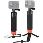 Vkesen Floating Hand Grip for GoPro,Waterproof Floating Handle + Mini Tripod(Accessory Set) Compatible with GoPro Hero 13/12/11/10/9/8/7/6/Max, DJI Osmo Action, AKASO, WOLFANG and other Action Cameras