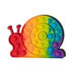 Ranzah Snail Fidget Toy |Push Pop Bubble Sensory Poppet Toys For Kids And Adults| Rainbow Popper Pop Up Toys For Fun|Autism Special Needs Silicone Stress Reliever Fidget Toys (Snail)