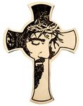 Incredible Gifts Engraved Cross - Wood Face Cross (30x22 cm)