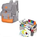 PILLANI Travel Bundle: Baby Backpack & Car Seat Tray for Kids