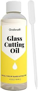 4oz Glass Cutting Oil is Used for Cutting Stained Glass, Glass Bottles, Tiles and Mirrors