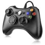 Suoxiom Wired Controller for Xbox 360, Game Controller for 360 with Dual-Vibration Turbo Compatible with Xbox 360/360 Slim and PC Windows 7,8,10,11