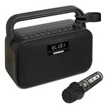 Croove Boombox Party Speaker with Microphone - Wireless Portable Karaoke Machine for Kids and Adults, Super Sound System - Bluetooth Speakers with Subwoofer - Great Gifts for Boys & Girls of All Ages