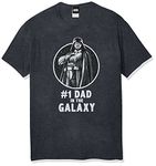 STAR WARS Men's Officially Licensed Tees for Dad, Grey//Number One Dad, X-Large