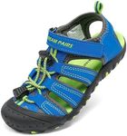 DREAM PAIRS Boys Girls Closed-Toe Outdoor Summer Sport Sandals for Toddler/Little/Big Kid,Size 7 Toddler,Royal/Blue/Green,181105K