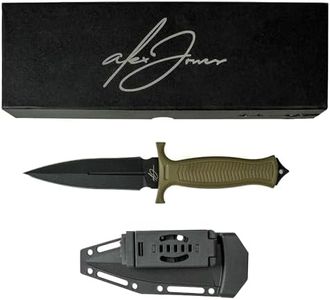 Alex Jones Limited Edition Viking Knives Signature Battle Dagger – Collectible Double-Edged Knife with Black Coated Blade & 1776 Etching – Premium Collector’s Gift with Signature Engraving