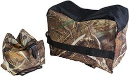 Savage Island Rifle Air Gun Bench Rest Bag Hunting Target Shooting Swamper Camo (Front & Rear)