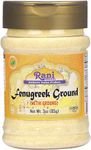 Rani Fenugreek (Methi) Seeds Ground Powder 3oz (85g) PET Jar, Trigonella foenum graecum ~ All Natural | Vegan | Gluten Friendly | Non-GMO | Kosher | Indian Origin, Used in Cooking & Ayurvedic Spice