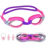 YSFVNP Swimming Goggles for Kids, Swimming Goggles for Kids 6-14, ​Swimming Glasses, Swim Goggles for Boys and GirlsAdjustable Strap Goggles for Swimming with (pink)