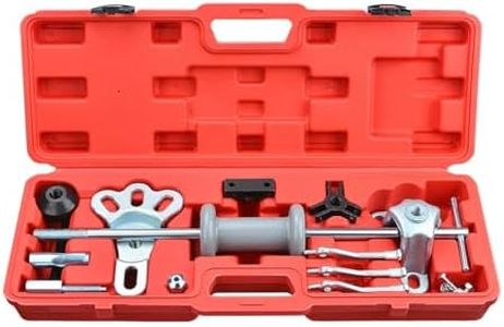 Prokomon 9 Way Slide Hammer Puller Set; Front Wheel Hub Bearing Removal and Rear Wheel Axle Hub Dent Shaft Puller Tool Kit