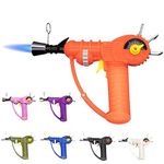 Raygun Torch Lighter, with Adjustable Flame and Safety Lock (Glow in The Dark (Red))