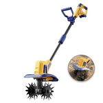 Cordless Tiller Cultivator Compatible with Dewalt 20V Battery(Tool Only), Electric Garden Tiller w/270 RPM, 48 Steel Tines, 8.7" Tilling Width, 6.3" Depth, Portable Rotary Tiller
