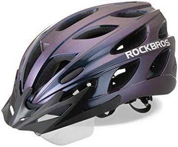 ROCKBROS Casco Bicicleta Adulto con Visera Magnética Desmontable, Casco Ciclismo MTB para Hombre Mujer con Certificado CE 57-62cm/58-65cm