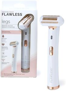 Finishing Touch Flawless Legs, Electric Razor for Women, Pivoting Head Leg Hair Remover with LED Light for Instant and Painless Leg Hair Removal