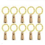 10 Pack Wine Bottle Lights, 30 LED 10Ft Battery Operated Fairy String Lights Mini Copper Wire Bottle Lights for DIY,Party,Wedding,Halloween,Christmas,Thanksgiving Day,Christmas Gifts(Warm White)