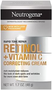 Neutrogena Rapid Tone Repair Retinol + Vitamin C Correcting Cream, Tone Evening Face & Neck Cream with Vitamin C, Retinol & Hyaluronic Acid for Dark Spots, Fine Lines & Wrinkles, 1.7 oz