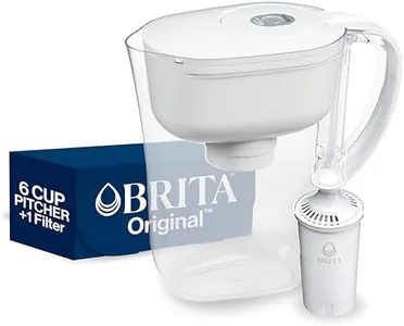 Brita Metro Water Filter Pitcher with SmartLight Filter Change Indicator, BPA-Free, Replaces 1,800 Plastic Water Bottles a Year, Lasts Two Months, Includes 1 Filter, Small - 6-Cup Capacity, White