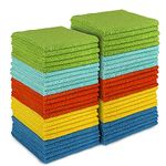 AIDEA Microfiber Cleaning Cloths-50PK, All-Purpose Soft Absorbent Cleaning Rags for Cleaning, Lint Free Dust Cloth, Microfiber Cloths for House, Kitchen, Car, Window, Gifts(12in.x 12in.)